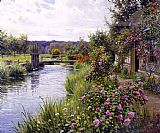 Louis Aston Knight flowers in bloom painting